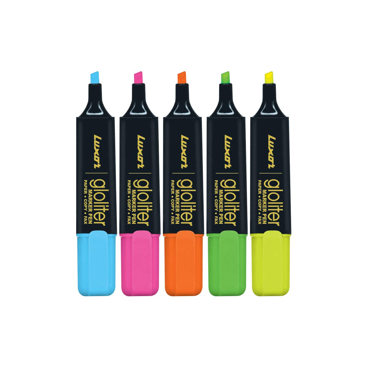 Luxor 886 N Highlighters - Set Of 5, Multicolor