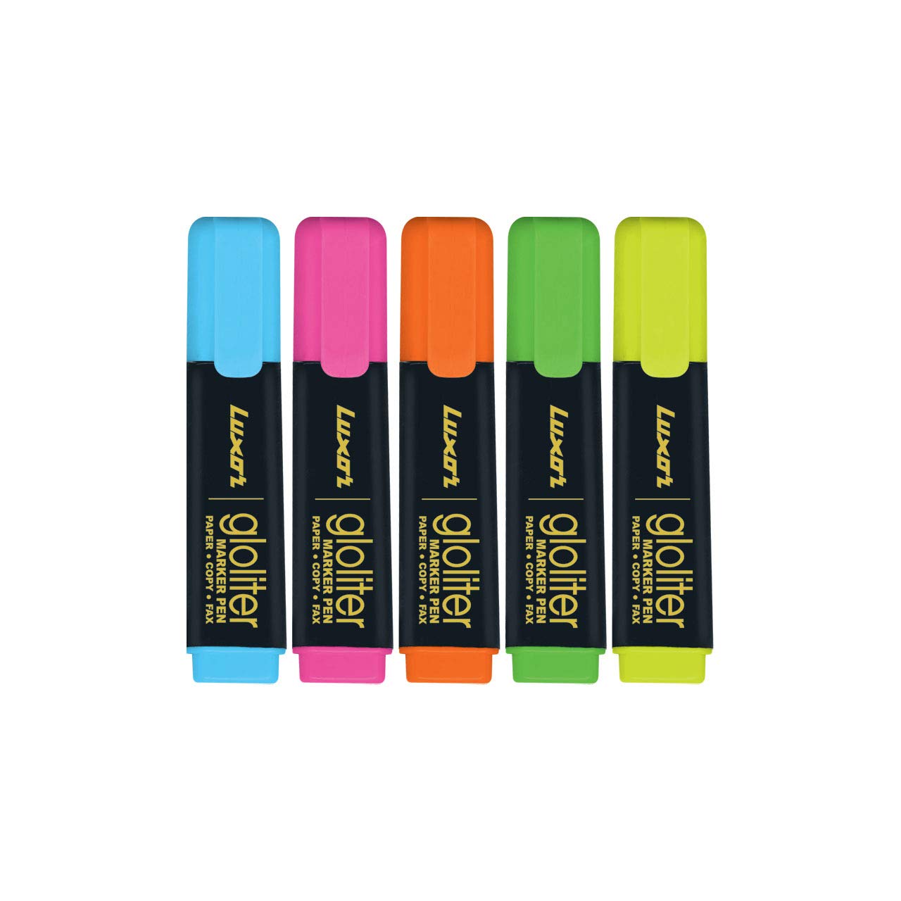Luxor 886 N Highlighters - Set Of 5, Multicolor
