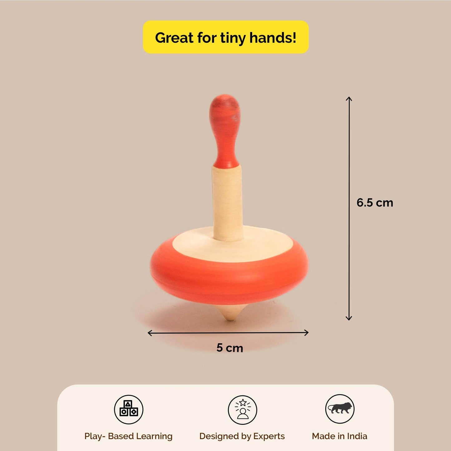 Wooden Spinning Top Toy for Kids & Children - BulkBy