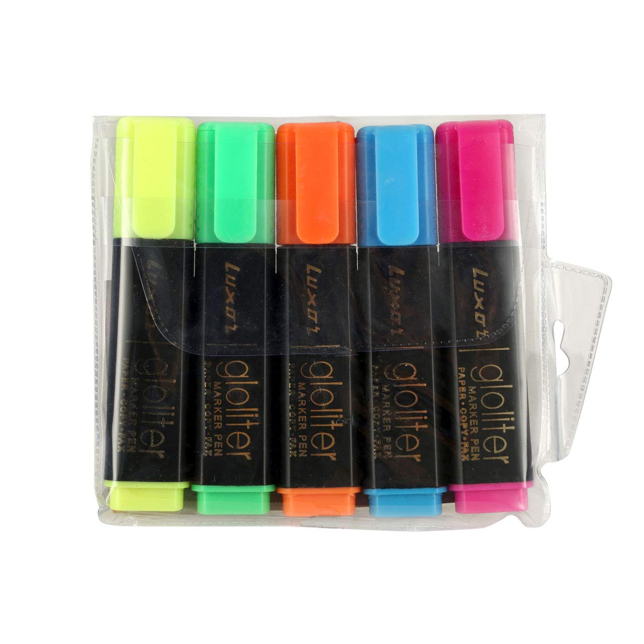 Luxor 886 N Highlighters - Set Of 5, Multicolor