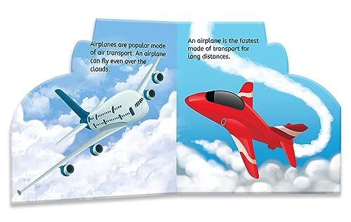 Aeroplane First Shaped Board Books for Children - Transport Airplane