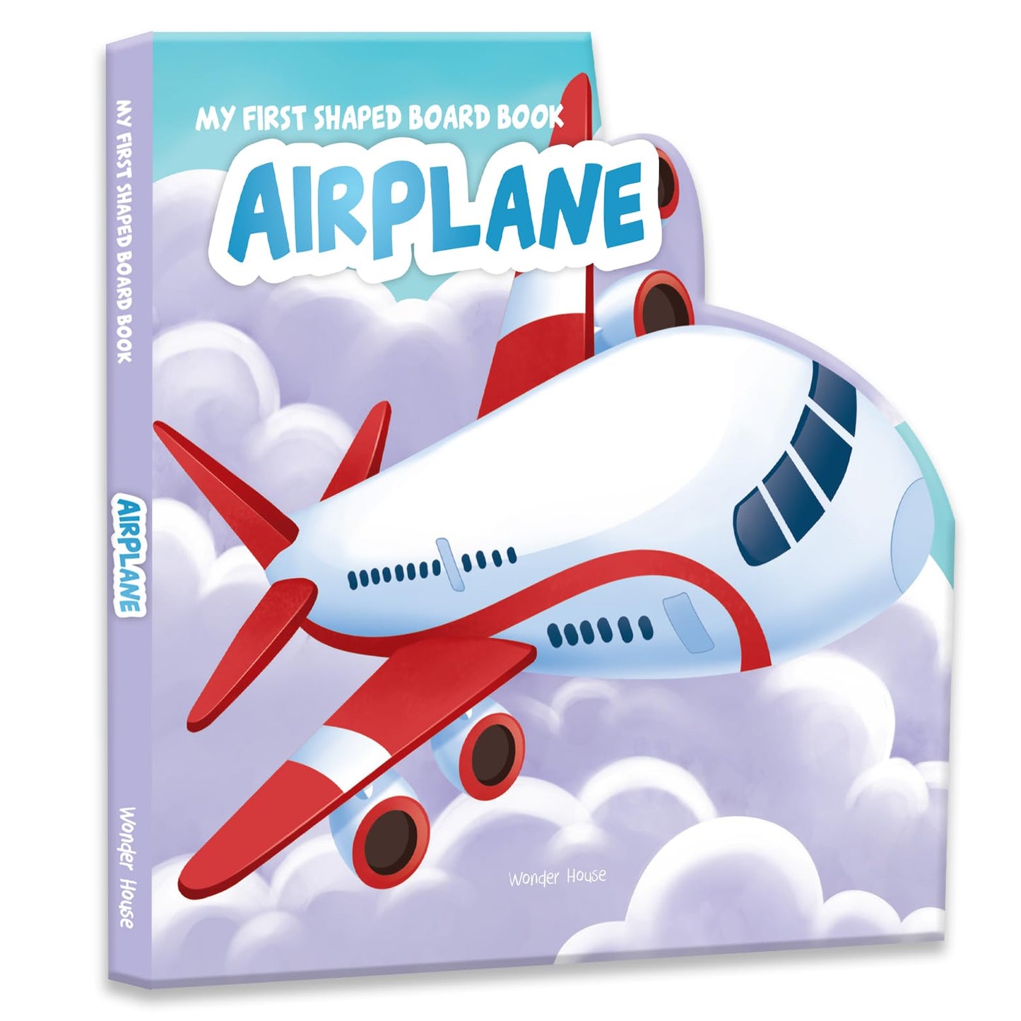 Aeroplane First Shaped Board Books for Children - Transport Airplane