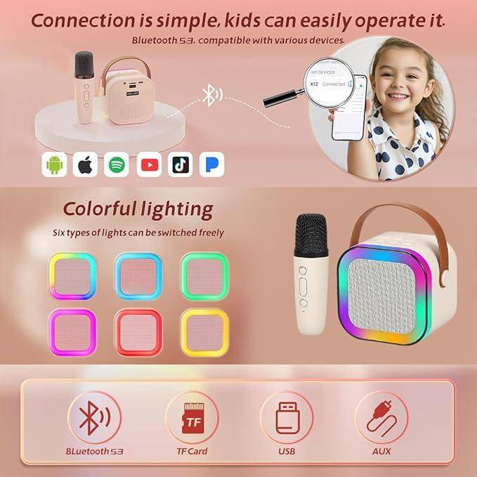 Bluetooth Karaoke Speaker with Microphone - BulkBy