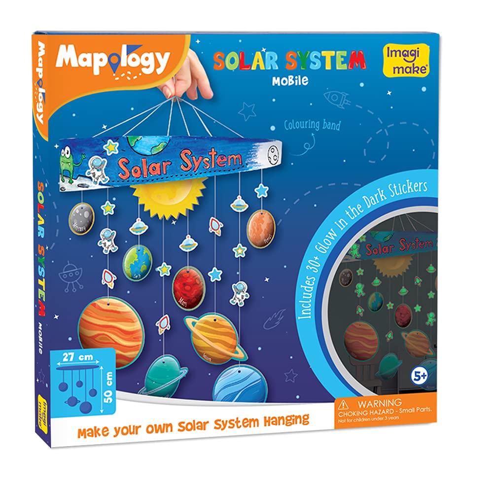 Solar System DIY Kit -Mapology Hanging Craft Kit for Kids