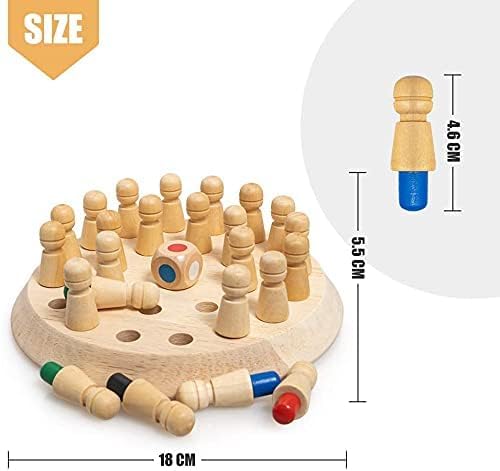 Wooden Memory Match Stick Chess Board Game for Kids