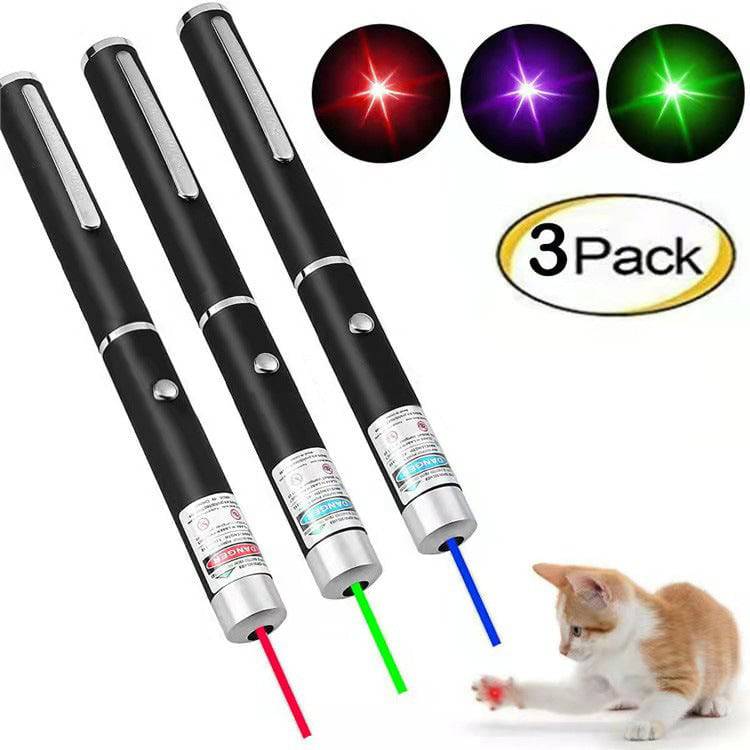 3-pack Dogs And Cats Pointer 101 Single Point Laser Pen Chasing Motion - BulkBy