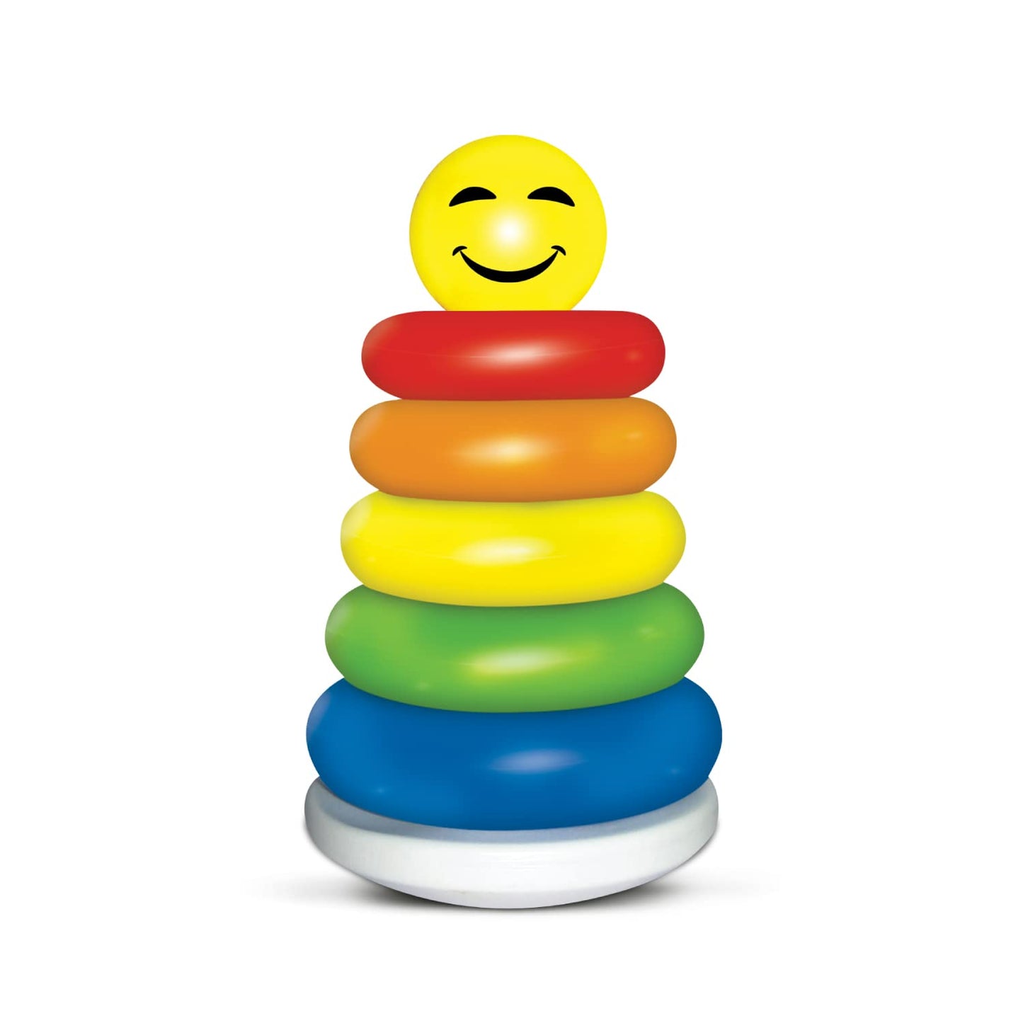 6 Multi-Color Ring Blocks Stacking Educational Activity Toys for Babies, Toddlers & Kids