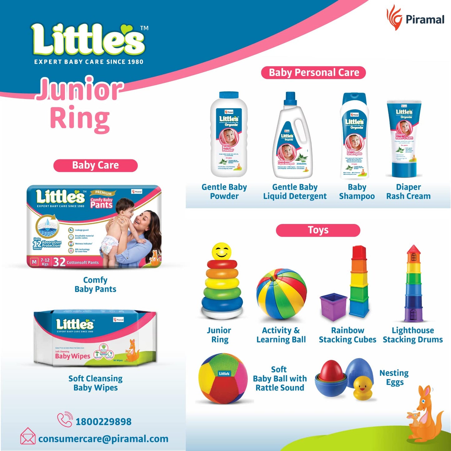 6 Multi-Color Ring Blocks Stacking Educational Activity Toys for Babies, Toddlers & Kids