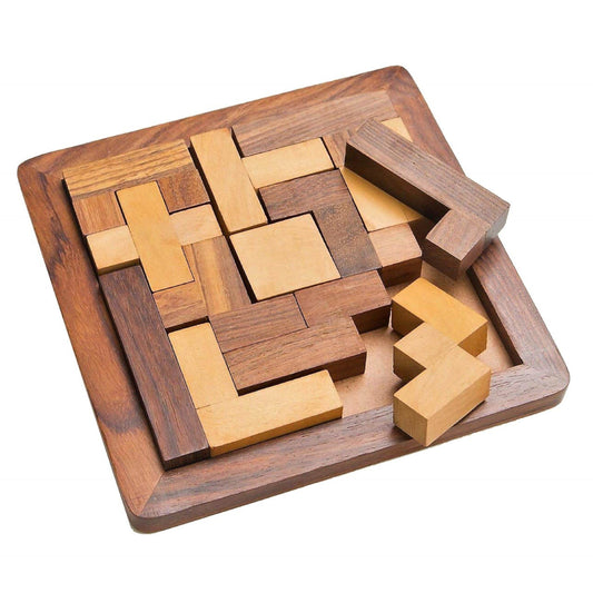 Wooden Pentomino 3D Puzzle Toy for Kids 4+ Years - BulkBy