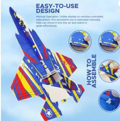 Buddynjoy BJ Airplane Toy Throwing Foam Plane - BulkBy
