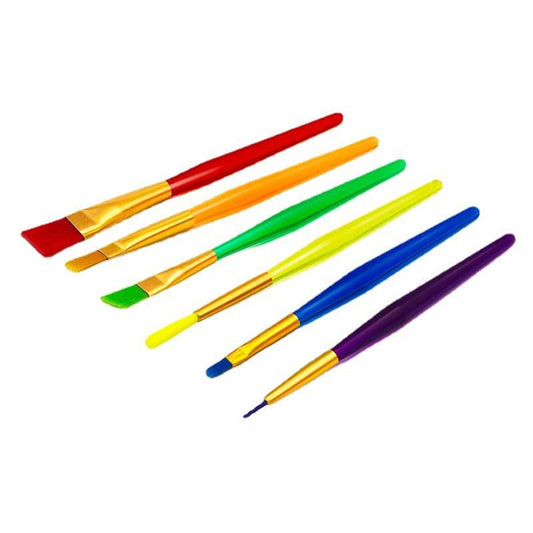 Children's 6-Piece Color Kindergarten Art Graffiti Brush - BulkBy