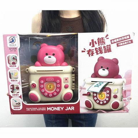 Children's Cartoon Piggy Bank Cool Light Music Saving Toys Large Gift Box - BulkBy