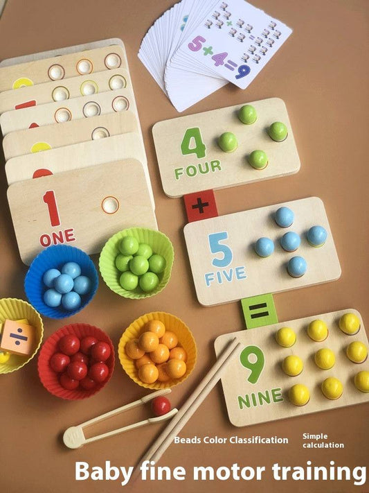 Children's Clip Beads Arithmetic Multi-function Game Toy - BulkBy