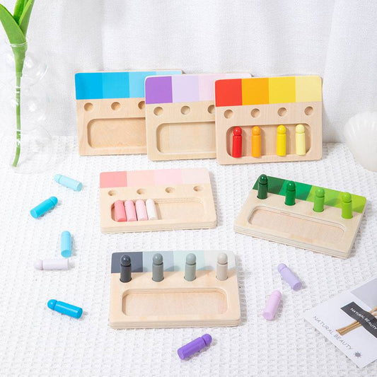 Children's Color Matching Cognitive Wooden Toys - BulkBy