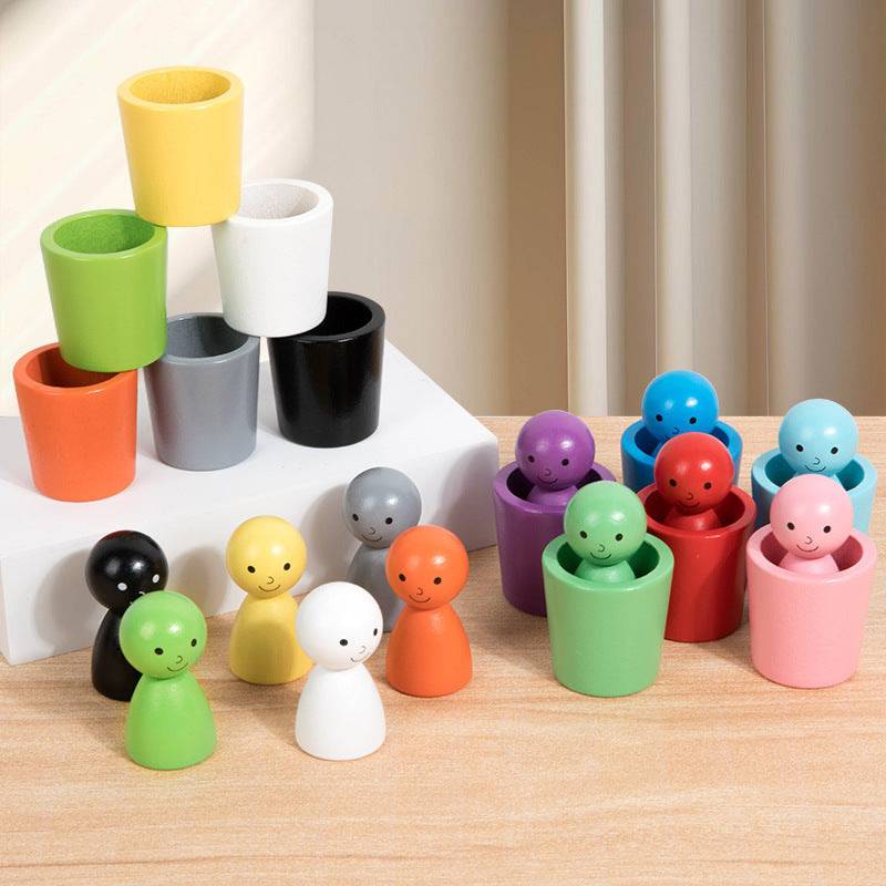 Children's Montessori Color Classification Cup - Top-Rated Educational Jenga Toy - BulkBy