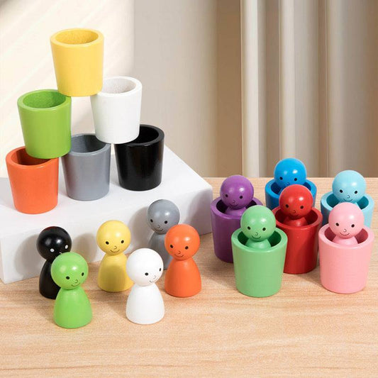 Children's Montessori Color Classification Cup - Top-Rated Educational Jenga Toy - BulkBy