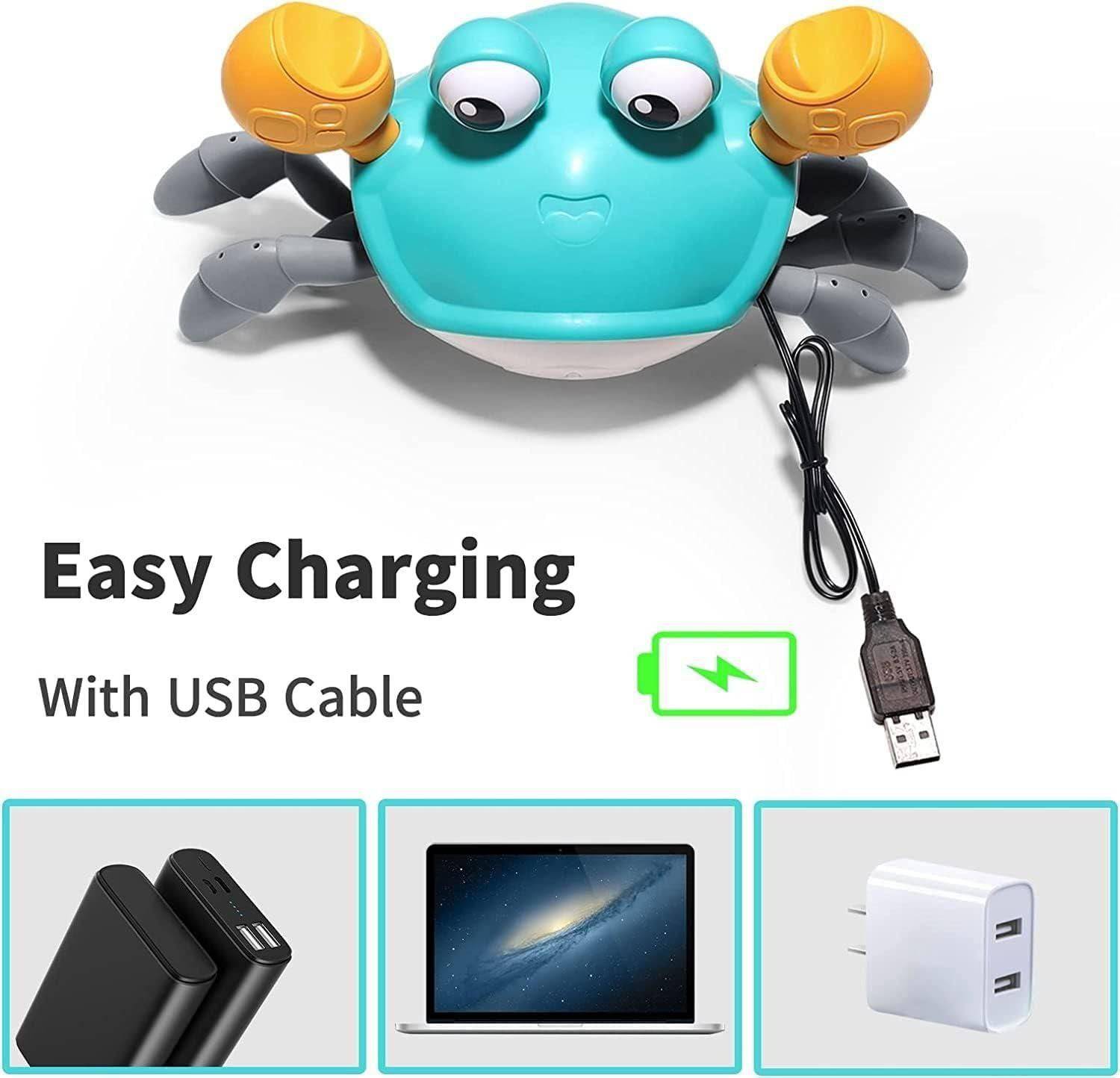 Cute Dancing Crab Toy with USB Rechargeable - BulkBy