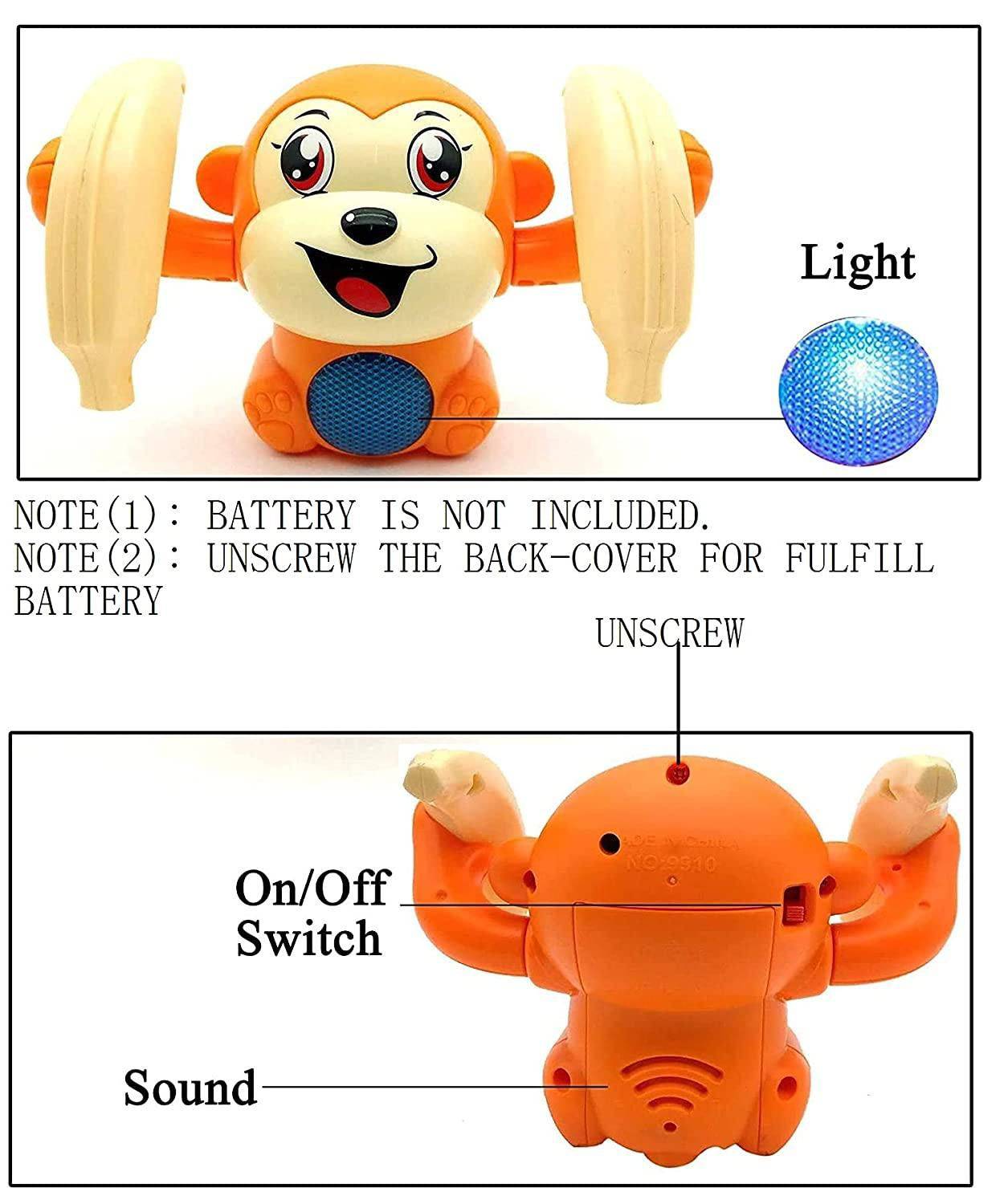 Dancing and Spinning Rolling Doll Tumble Monkey - BulkBy