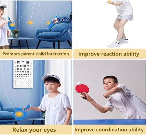 Indoor Hanging Table Tennis Self Training Set for Kids  Ping Pong Set
