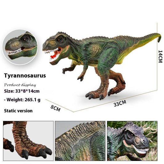 Jurassic Dinosaur With Sound Effect Sound Tyrannosaurus Tyrannosaurus Dinosaur Animal Model Children's Toys Cross-border - BulkBy