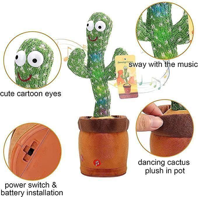 LED Musical Dancing & Mimicry Cactus Toy - BulkBy