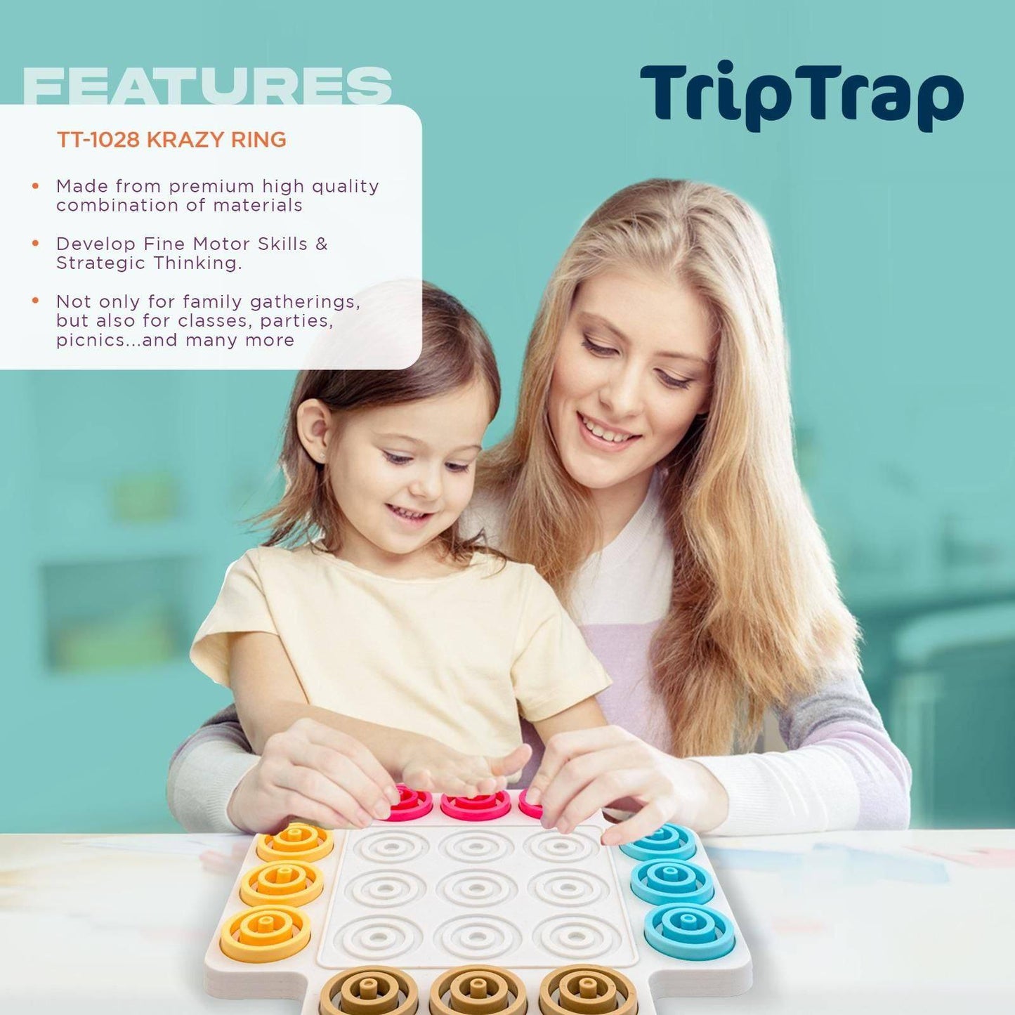 Trip trap Educational Puzzle Game for Kids - BulkBy